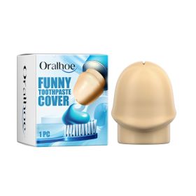 Oralhoe Toothpaste Distribution Head Cover, Fun Personality Creative Self-Sealing Mouth Dust Cleaning Toothpaste Cap Protective Cap