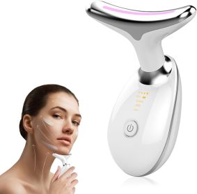 Neck Face Massager Face Sculpting Tool 3 Colour Modes and Vibration for Facial Massager for Double Chin (Color: W13535667)
