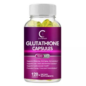 120Pcs Glutathione Capsules 500MG Anti-Aging Skin Whitening Anti Wrinkles (Option: default)
