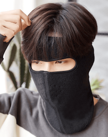 Autumn and winter dust masks breathable warm and cold (Color: Black 2)