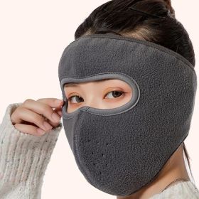 Autumn and winter dust masks breathable warm and cold (Color: Gray)