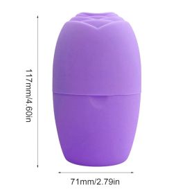 Ice Face Roller, Ice Roller For Face And Eye Beauty, Ice Massage Cup,Reusable Face Massage For Face Skin Care Silicone Ice Stick Face Ice Mold Ic (Color: Purple)