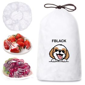 100pcs Plastic Wrap For Food, Elastic Stretch Adjustable Bowl Lids Bags, Plastic Sealing Bags Food Cover, Universal Kitchen Wrap Seal Fresh (Option: default)