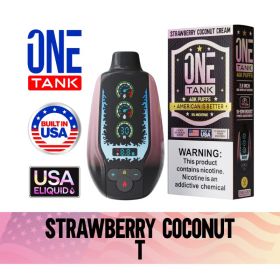 ONE TANK 40K PUFFS 50MG/ML(Strawberry-Coconut-Cream) (Option: default)