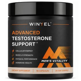 Testosterone Supplement For Men With Fenugreek, Tongkat Ali, Shilajit & Boron Support Vitality, Energy & Muscle 90 Capsules (Option: 1 pcs)