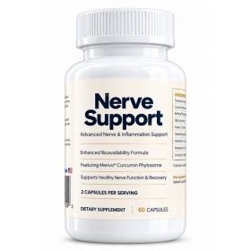 Nerve Support Supplement With Curcumin Alpha Lipoic Acid Benfotiamine And Active B Vitamins (Option: 1 bottle)