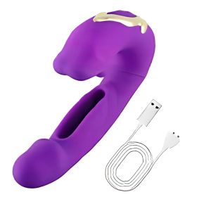 Vibration rod add-type vibrator sex toy - Vibrating rod fake penis female sex toy. Used for women for addive self-pleasure adult toy, rose-colore (Option: Rose)