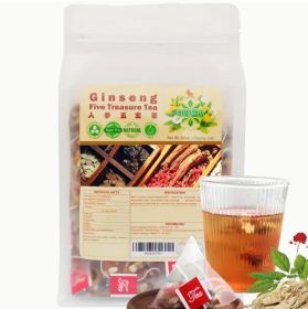 8.81 Oz Five Treasures Ginseng Tea - 250g, 50 Pieces, 5g (Option: 4pcs)